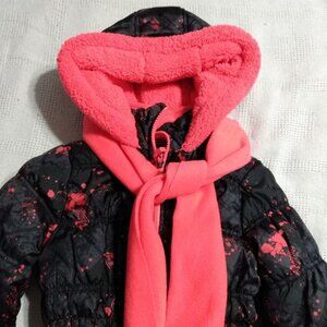 NWT-Girl's hooded puffer ski jacket